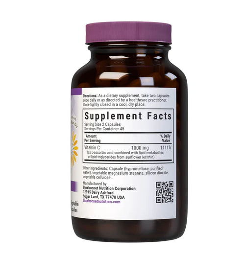 Vitamin supplement bottle with label on a white background