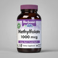 Bluebonnet Methylfolate 1000 mcg dietary supplement bottle on a white background