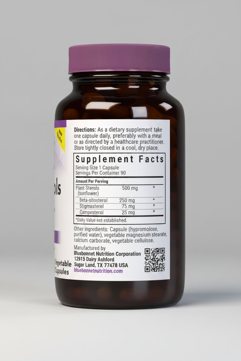 Vitamin supplement bottle with label on a white background