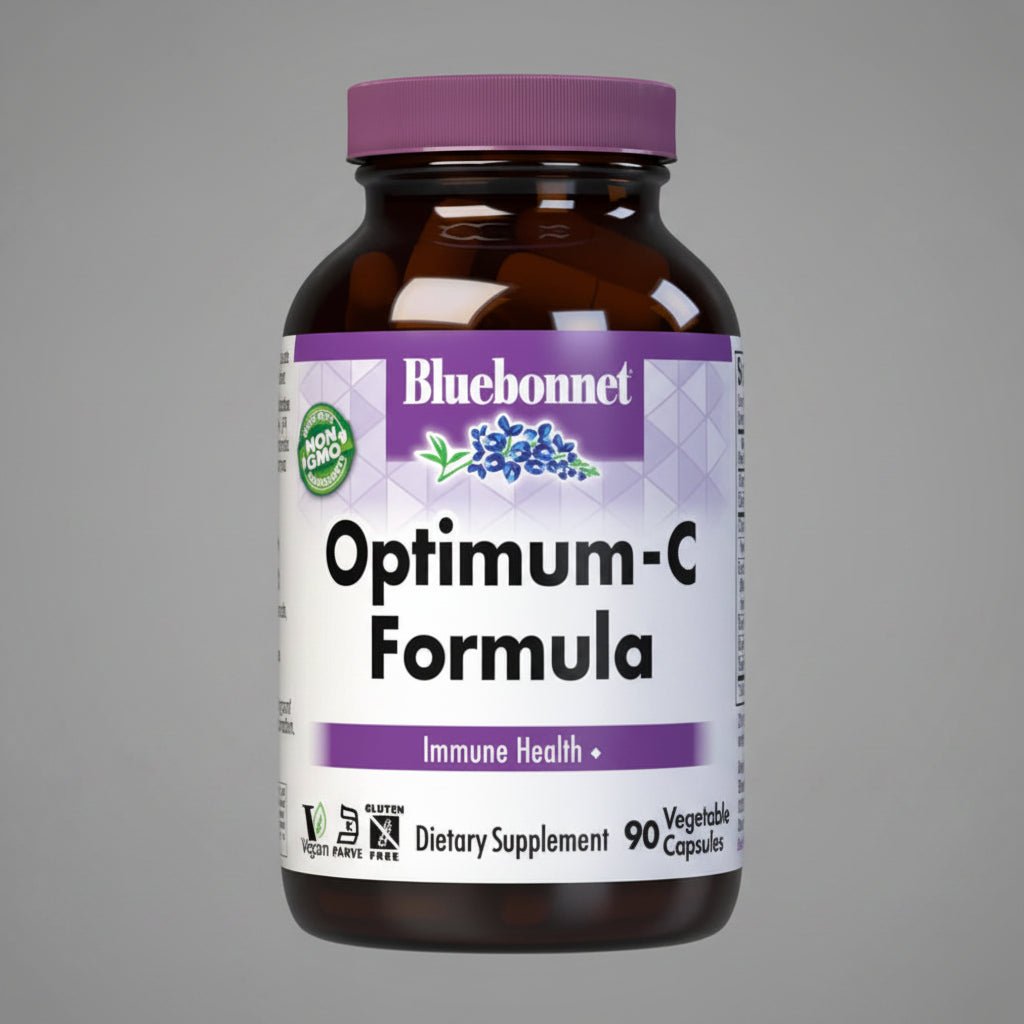 Bluebonnet Optimum-C Formula dietary supplement bottle on a white background