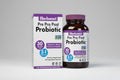 Bluebonnet Pre Pro Post Probiotic packaging and bottle on a gray background