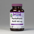 Bluebonnet Pantothenic Acid 500 mg supplement bottle on a white background
