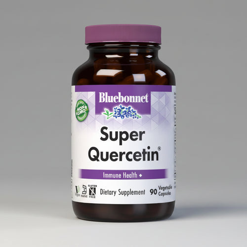 Bluebonnet Super Quercetin dietary supplement bottle on a white background