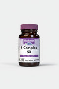 Bluebonnet B-Complex 50 supplement bottle on a white background