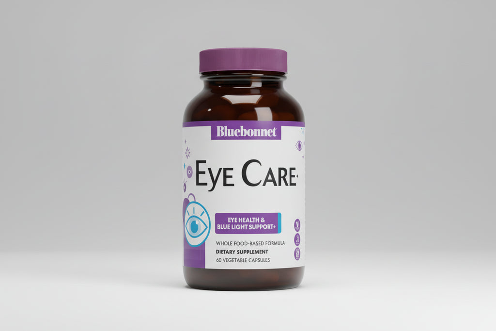 Bluebonnet Eye Care supplement bottle on a white background
