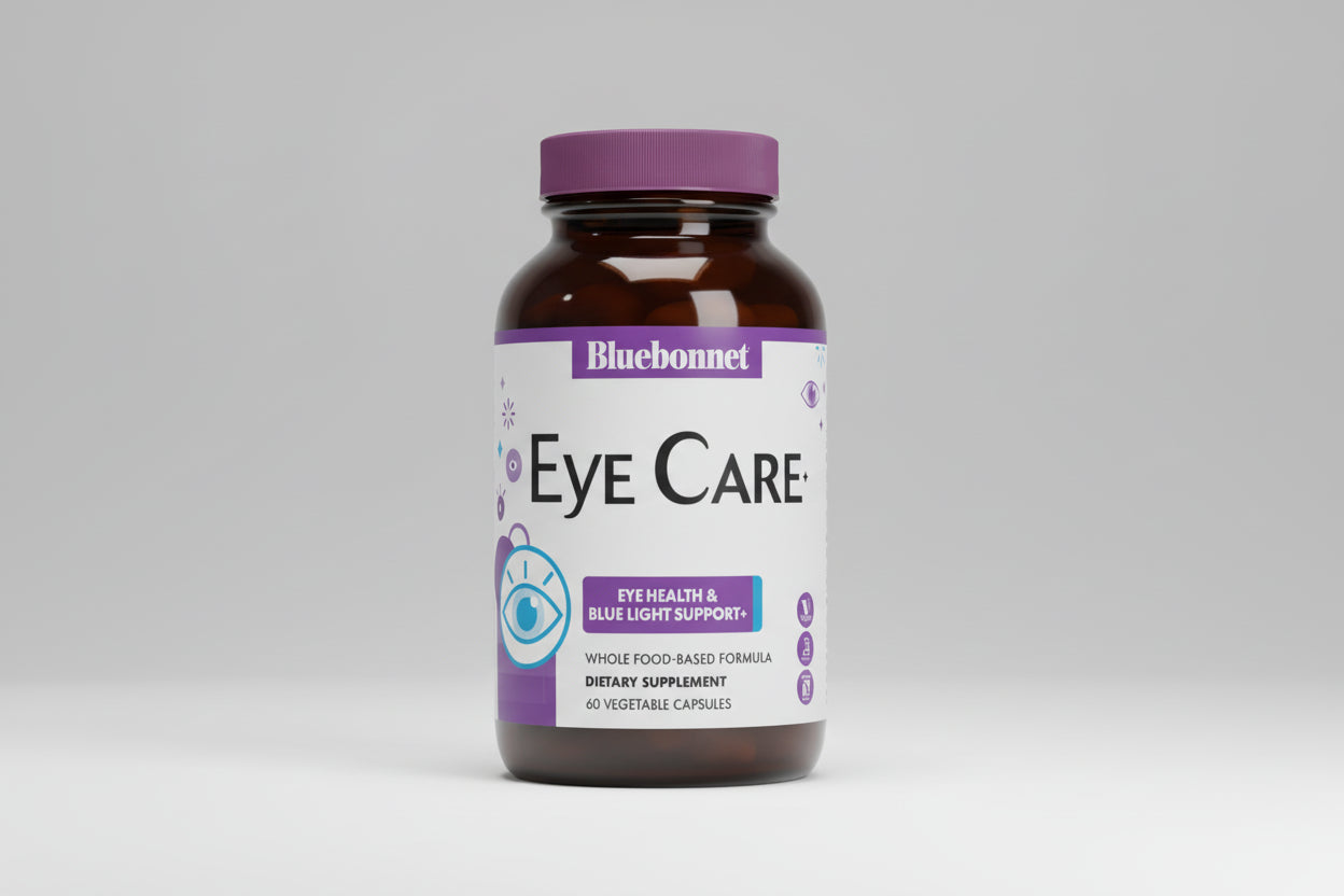 Bluebonnet Eye Care supplement bottle on a white background