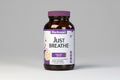 Bluebonnet 'Just Breathe' dietary supplement bottle on a white background