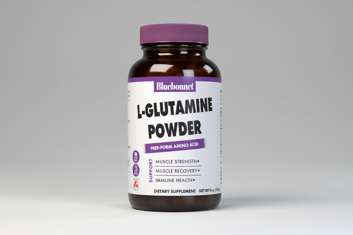 Bluebonnet L-Glutamine Powder 8 oz front product image