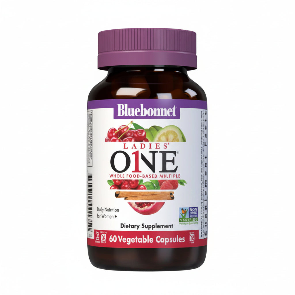 Bluebonnet Ladies' One dietary supplement bottle on a white background