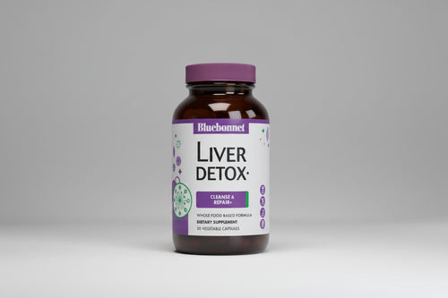Bluebonnet Liver Detox supplement bottle on a white background
