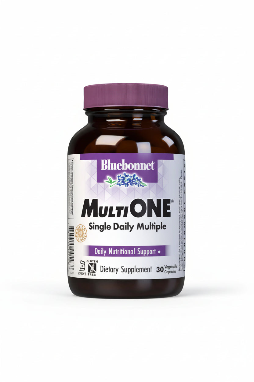 Bluebonnet MultiOne dietary supplement bottle on a white background