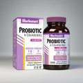 Bluebonnet Probiotic & Cranberry supplement bottle and packaging on a white background