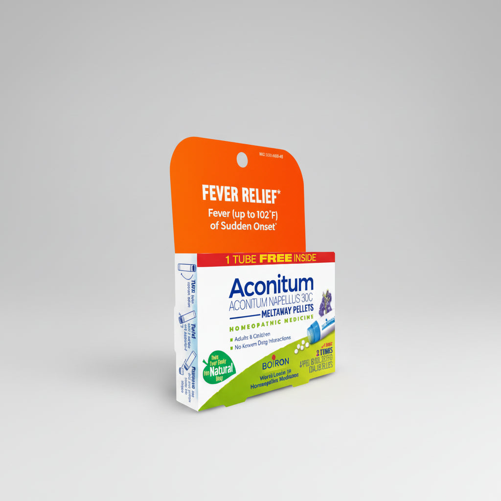 Boiron Aconitum napellus 30C Bonus Pack 3‑tube package