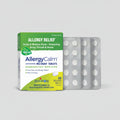 Allergy Calm meltaway tablets packaging with a blister pack on a white background