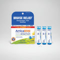 Arnica Montana 30C Meltaway Pellets for bruise relief packaging with blue and white design.