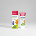 Calendula ointment packaging with tube and box on a white background