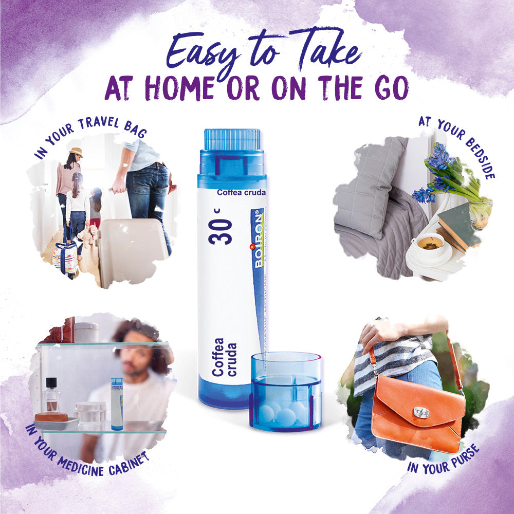Product packaging with text 'Easy to Take' and images of people in various settings.