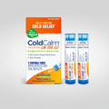 ColdCalm on the Go homeopathic medicine packaging with two portable tubes on a white background