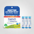 Cuprum metallicum 6C meltaway pellets packaging for nighttime leg cramp relief on a white background.