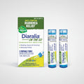 Diaralia on the Go homeopathic medicine packaging with two bottles on a white background