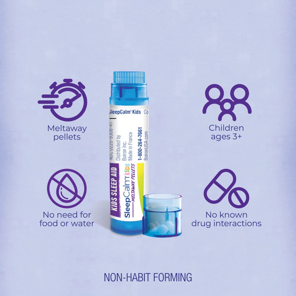 Boiron SleepCalm Kids Melatonin-Free Restful Sleep Pellets | 2 Tubes