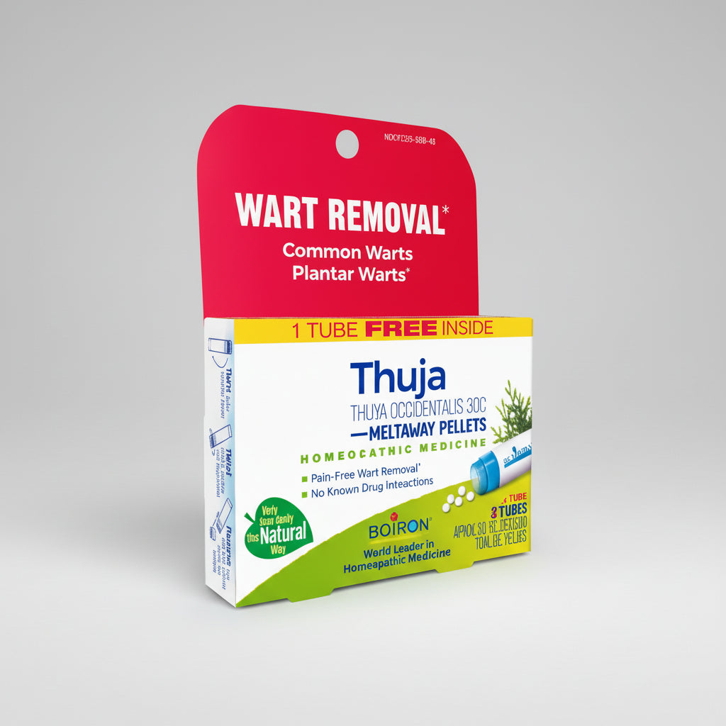 Boiron Thuja Wart Removal package on a white background