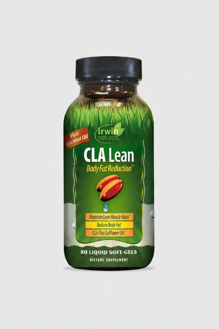 Irwin Naturals CLA Lean supplement bottle on a white background