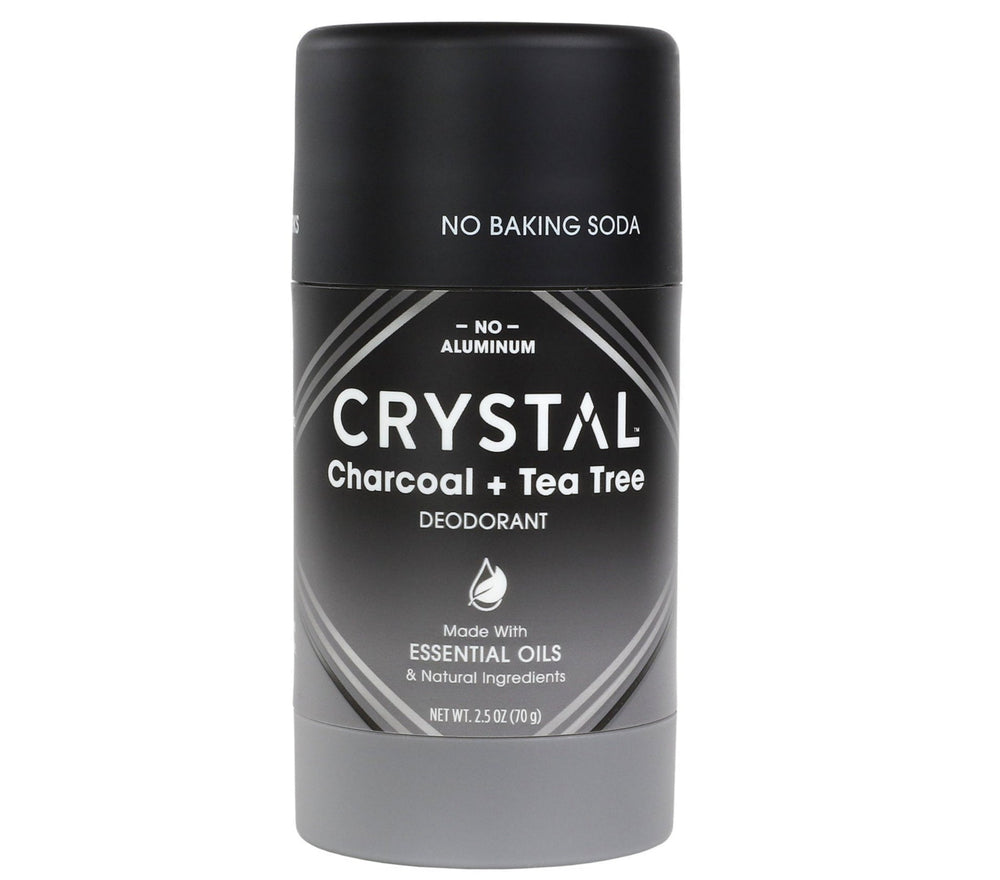 Crystal Magnesium Enriched Deodorant – Charcoal + Tea Tree – 2.5 oz
