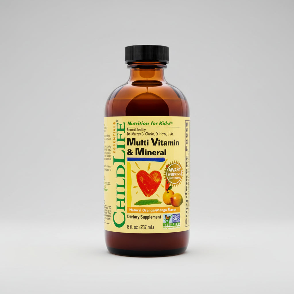 ChildLife Multi Vitamin & Mineral supplement bottle on a white background