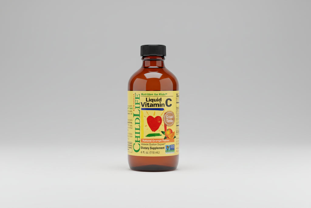 Child Life Liquid Vitamin C bottle on a white background