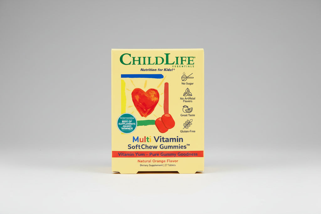 ChildLife Multi Vitamin Soft Chew Gummies packaging on a white background
