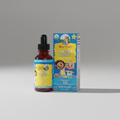 Mary Ruth's Toddler Zinc Liquid Drops with CoComelon branding on a wooden table