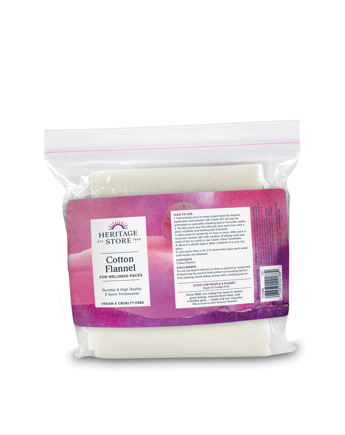 Heritage Store Cotton Flannel 13 x 15 in