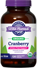 Oregon's Wild Harvest Cranberry Organic 120 Capsules front
