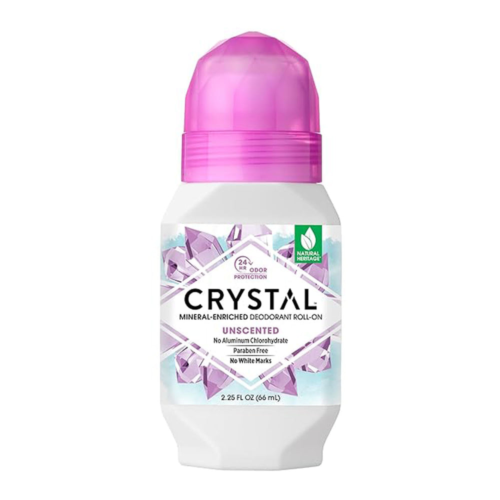 Crystal Mineral Deodorant Roll-On – Unscented – 2.25 fl oz