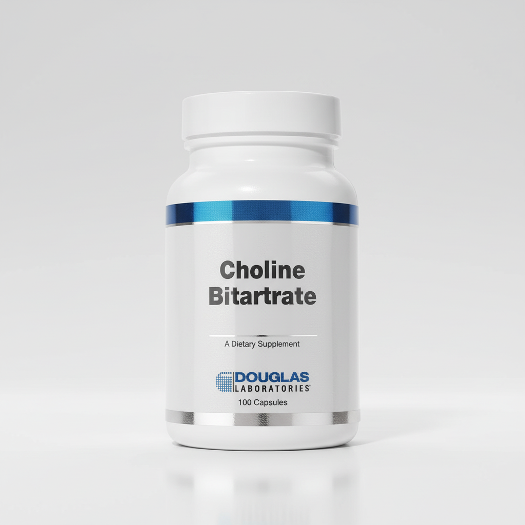 Douglas Laboratories Choline Bitartrate - 100 Vegetarian Capsules