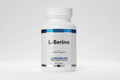 Bottle of Douglas Laboratories L-Serine dietary supplement on a white background
