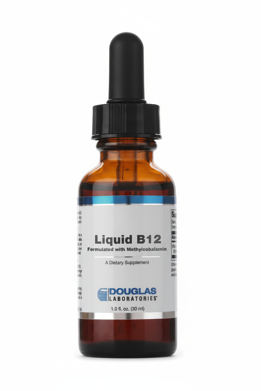 Douglas Laboratories Liquid B12 Natural Cherry Flavor - 1.0 fl. oz (30 ml)