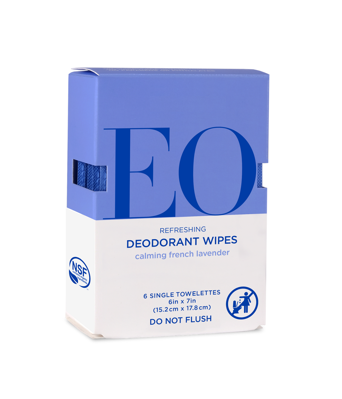 EO Products French Lavender Deodorant Wipes - 6 ct