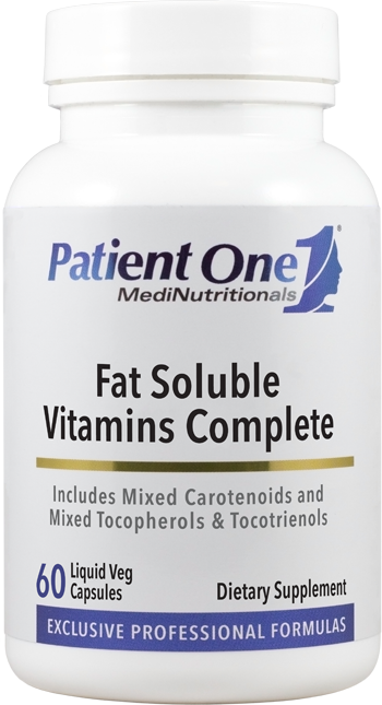 Patient One Fat Soluble Vitamins Complete 60 Capsules - front product image