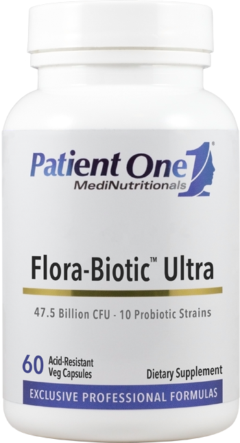 Patient One Flora-Biotic™ Ultra 47.5 Billion 60 Capsules - front product image