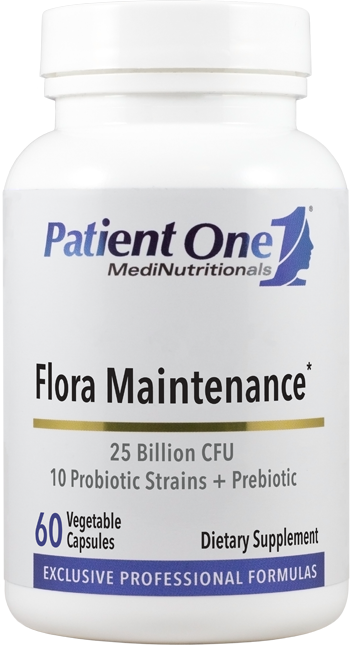 Patient One Flora Maintenance 25 Billion 60 Capsules - front product image