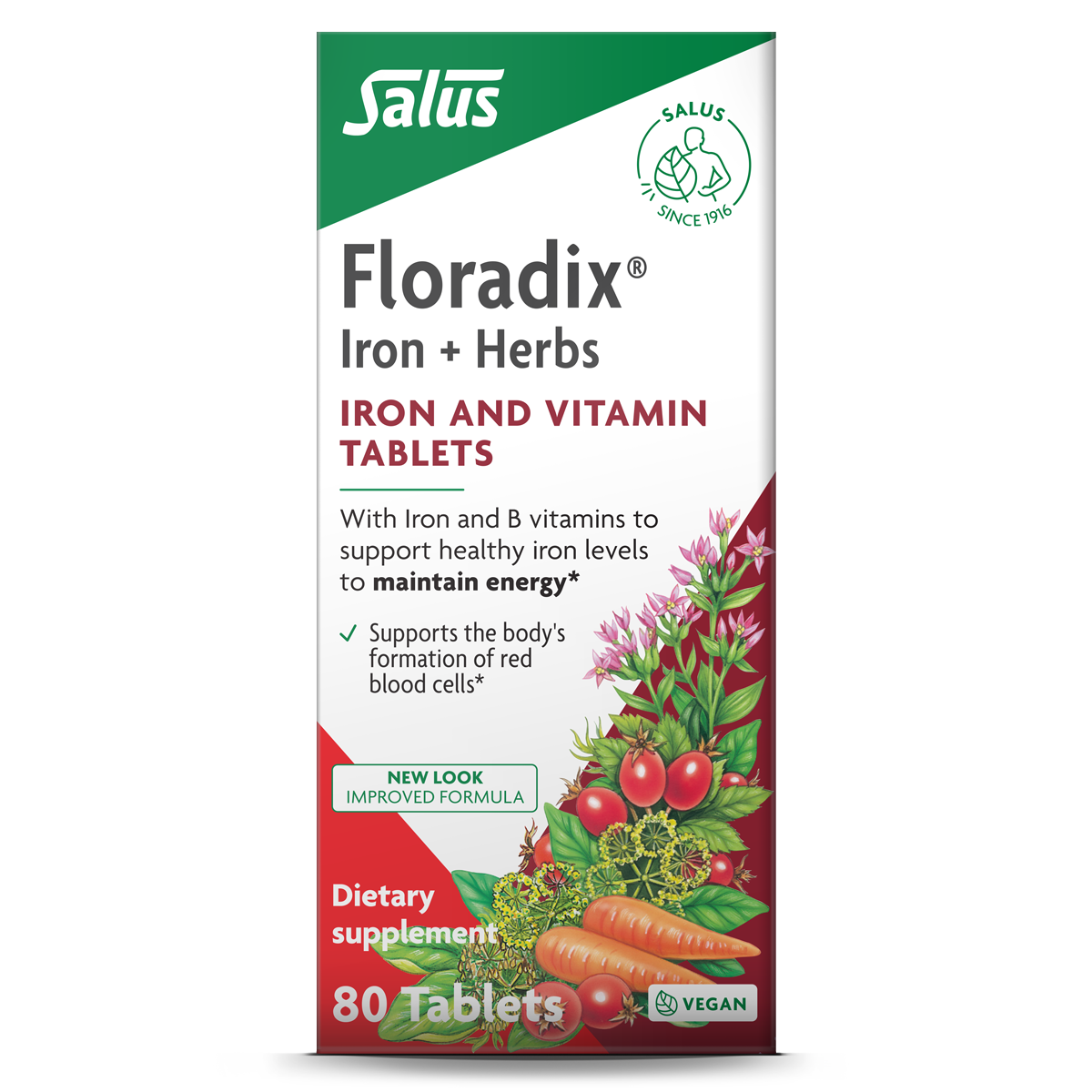 Floradix Iron Tablets - 80 ct - front package image