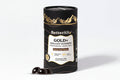 Black cylindrical container of BetterAlt Gold+ Shilajit Gummies on a white background