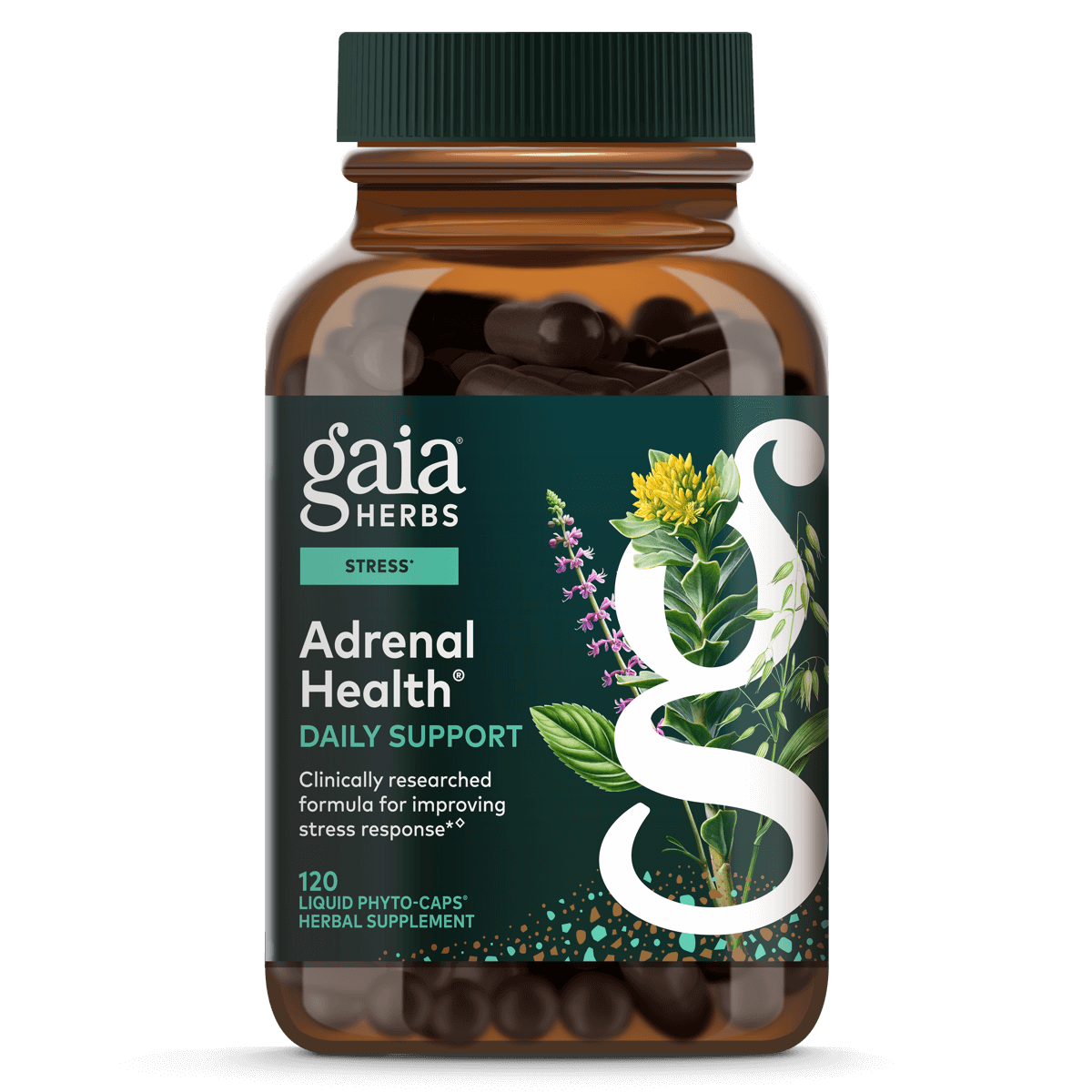 Gaia Herbs Adrenal Health® Daily Support - 120 ct - front package image