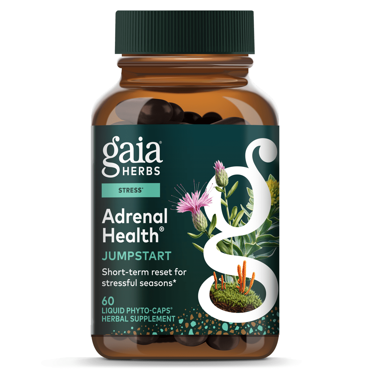 Gaia Herbs Adrenal Health® Jumpstart - 60 ct - front package image