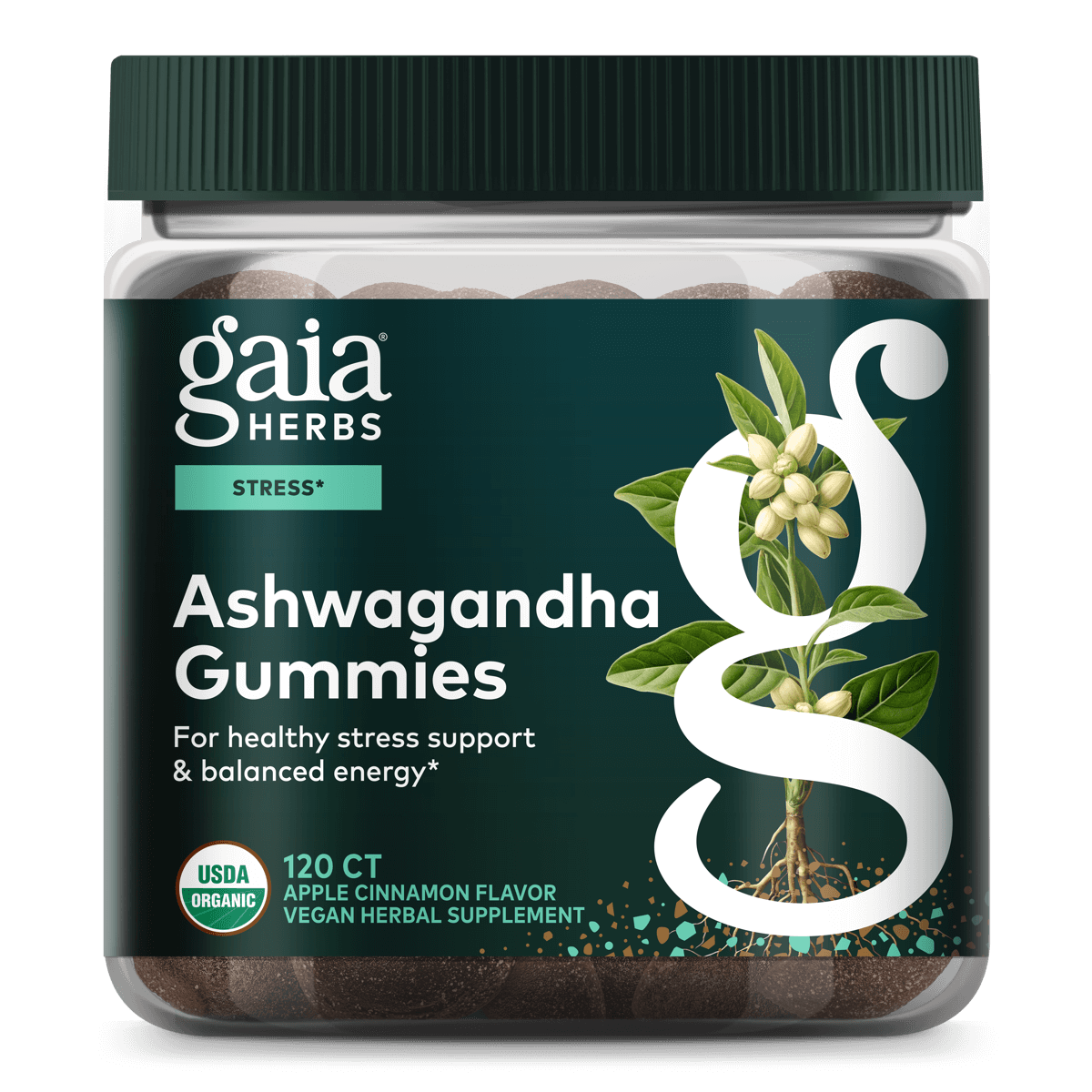 Gaia Herbs Ashwagandha Gummies - 120 ct - front package image