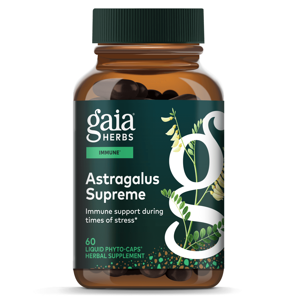 Gaia Herbs Astragalus Supreme - 60 ct - front package image