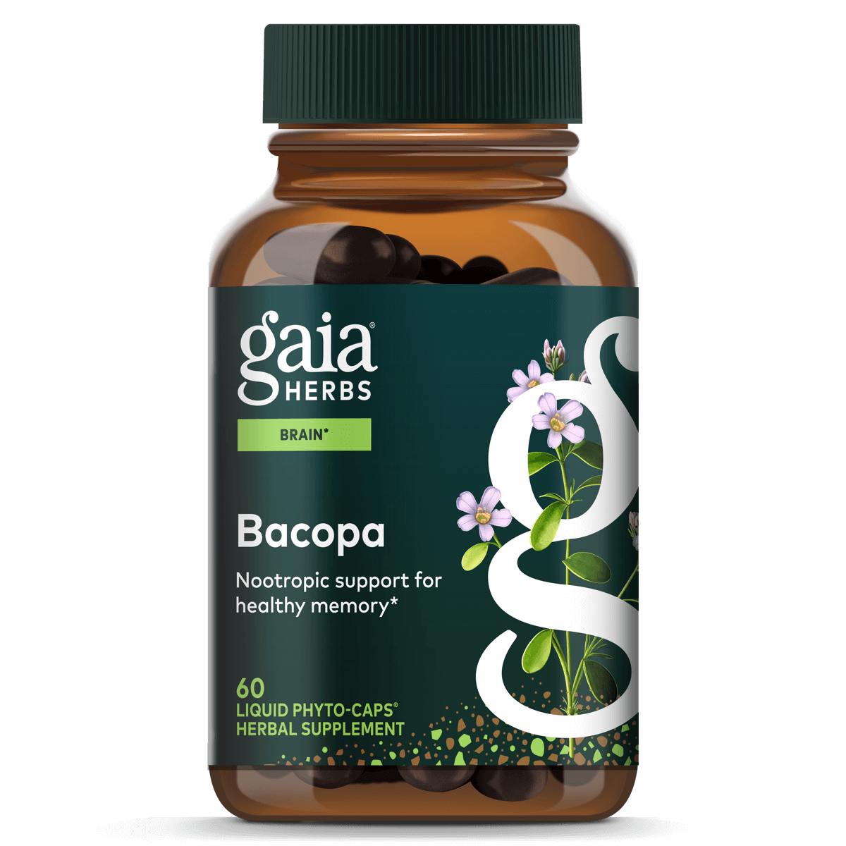 Gaia Herbs Bacopa - 60 ct - front package image