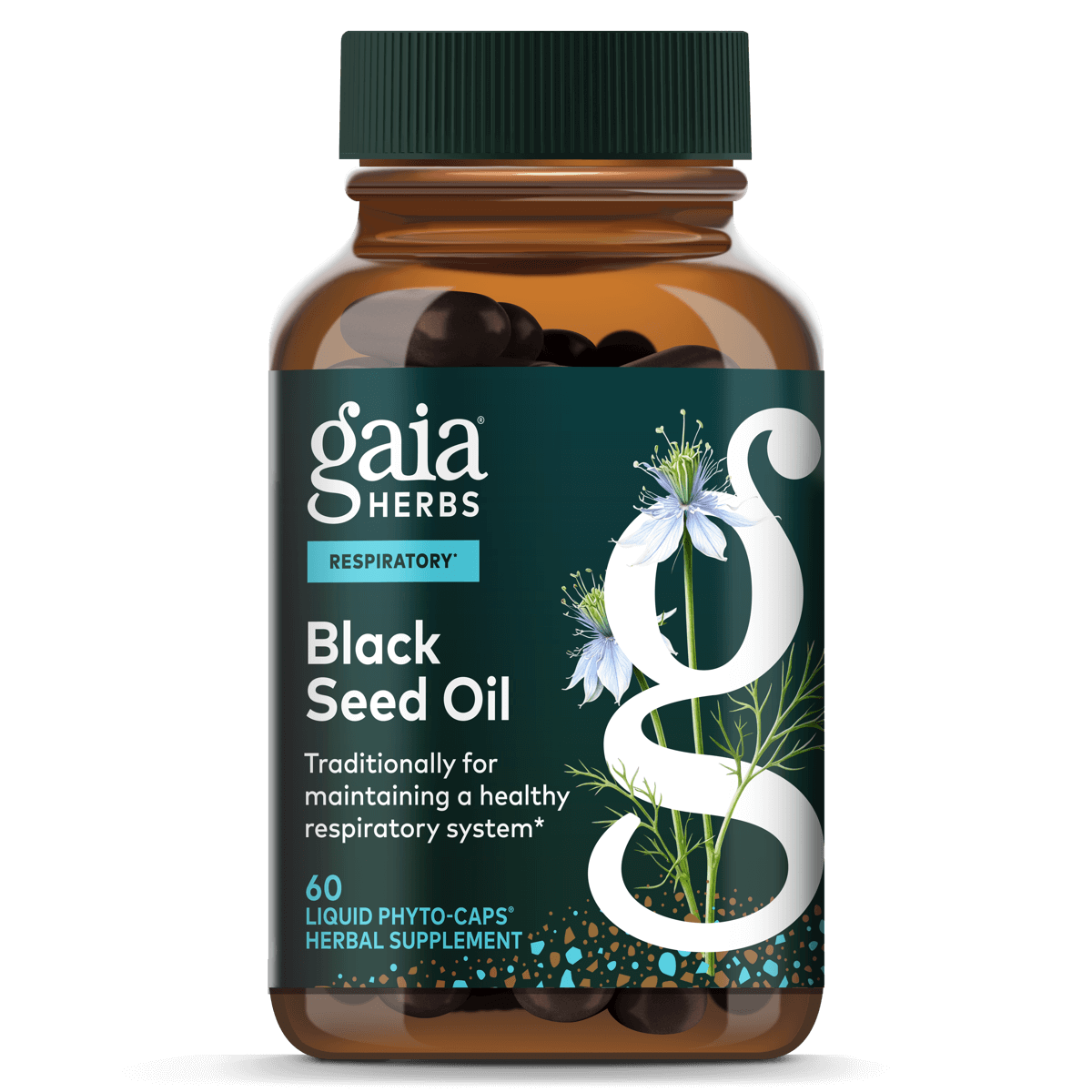 Gaia Herbs Black Seed Oil - 60 ct - front package image